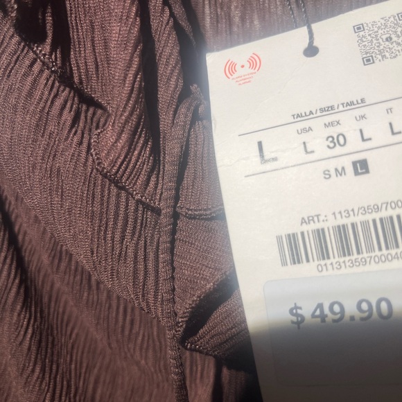 Zara Deep Brown Ruffle Top - Picture 3 of 4